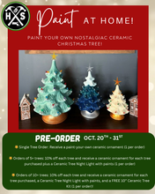*PRE ORDER* Nostalgic Ceramic Christmas Trees 'Hammer at Home' Take Home Kits