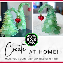 *Grinch* Sea Glass Tree - 'Hammer at Home' Take Home Craft Kit ($52-$70)