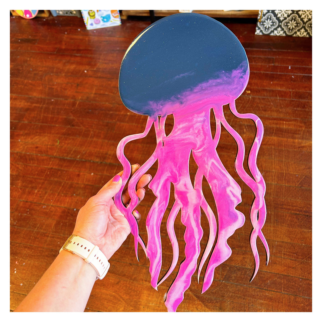Jellyfish (dark blue & Pink) 18