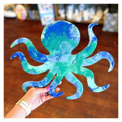 Octopus (Blue & Greens) 16