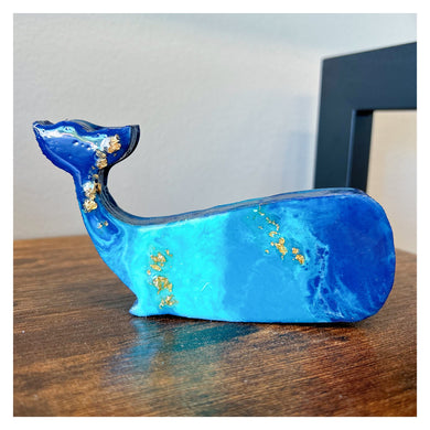 Mini Resin Standing Whale (5