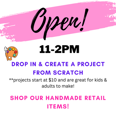5/19/2024 - Sunday (11am - 2pm) OPEN for drop in crafting & shopping!
