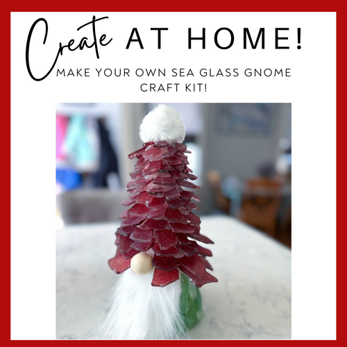 *Gnome* Sea Glass  - 'Hammer at Home' Take Home Craft Kit