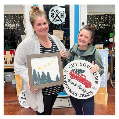 11/15/2024 - Friday (6:30pm) Bates Night Out - DIY Holiday & Everyday Signs - Private Party ($40-$70)