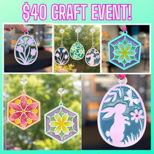 4/2/2026 - Thursday (6:30pm) Sip & Sparkle Ladies Night – $40 Mini Resin Sun Catchers