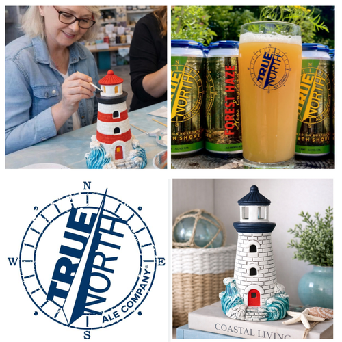 8/18/2026 - Tuesday (6pm) Summer Series *POP UP* at True North Ales: Paint Your Own Ceramic Lighthouse!