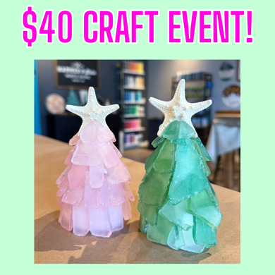8/4/2026 - Tuesday (6:30pm) Mini Sea Glass Creations Duo – $40 Ladies Night!