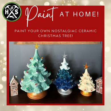 *PRE ORDER* Nostalgic Ceramic Christmas Trees 'Hammer at Home' Take Home Kits