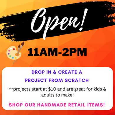 10/27/2024 - Sunday (11am - 2pm) OPEN for drop in crafting & shopping!