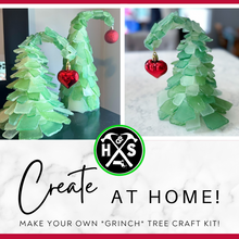 *Grinch* Sea Glass Tree - 'Hammer at Home' Take Home Craft Kit ($50-$68)