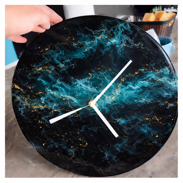 4/4/2026 - Saturday (4pm) Time to Create: Resin Pour Clock Workshop! ($85-$120)