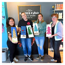 11/25/2025 - Tuesday (6:30pm) Festive Seascapes Plank Workshop!
