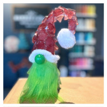 Merry Santa or GRINCH Sea Glass Gnome- 'Hammer at Home' Take Home Craft Kit