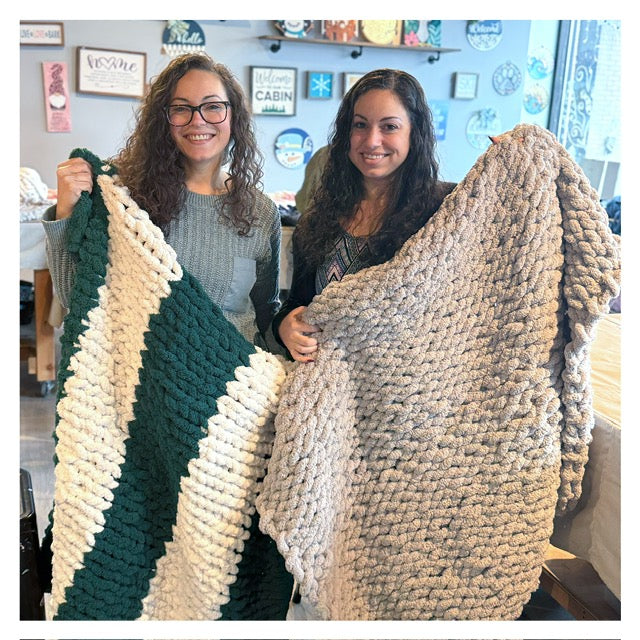 4/3/2026 - Friday (6pm) Cozy Knit Blanket Workshop! **LAST ONE OF THE SEASON*