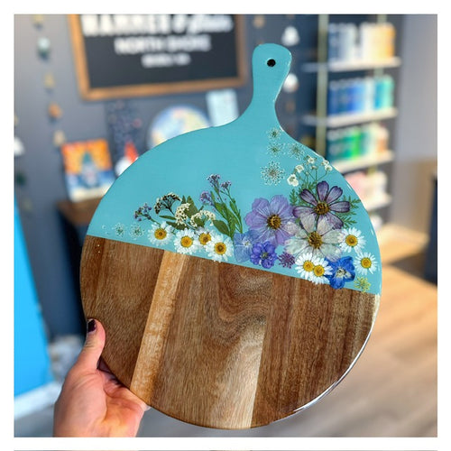 4/23/2026 - Thursday (6:30pm) Resin & Pressed Flowers - OPEN POUR Workshop! *Ages 13+