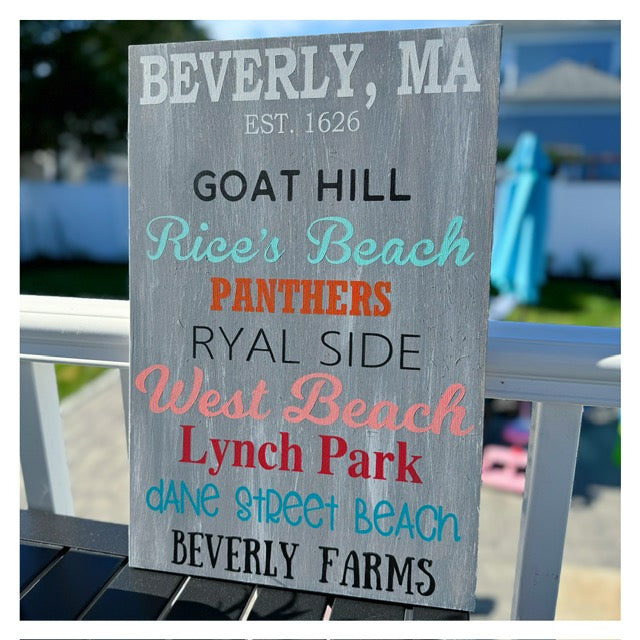 Beverly Location & Destinations 12x18