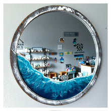 20" Rustic Mirror w/Ocean Resin