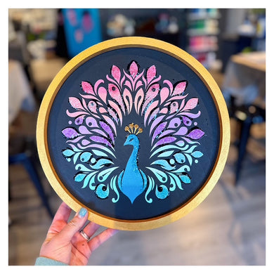 Peacock (crushed glass) 12