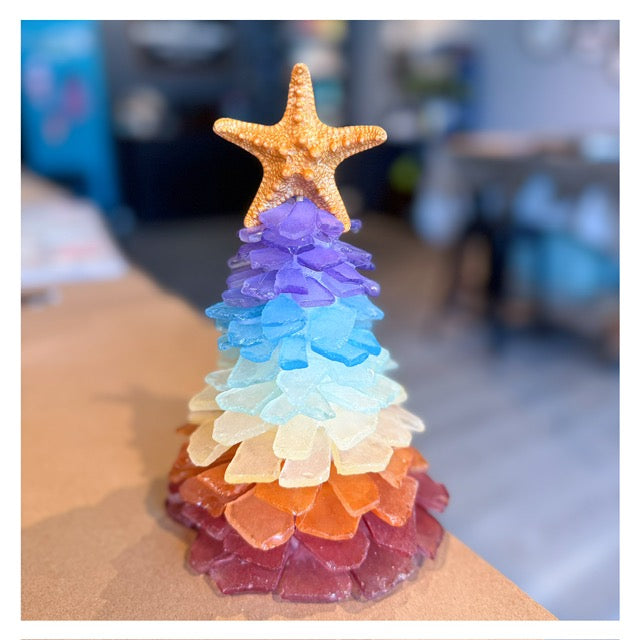 *RAINBOW* Sea Glass Tree - Craft at Home Kits ($50-$68)