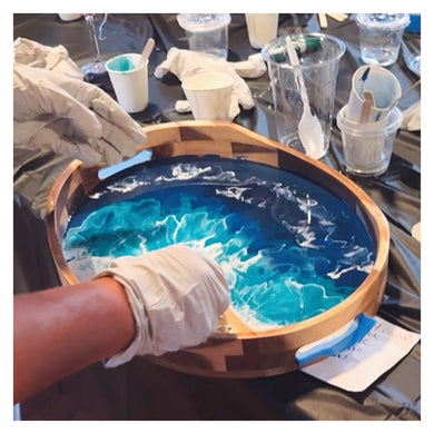 10/26/2024 - Saturday (1:30pm) Resin Pour - Trays & Cutting Boards Workshop ($68-$85)