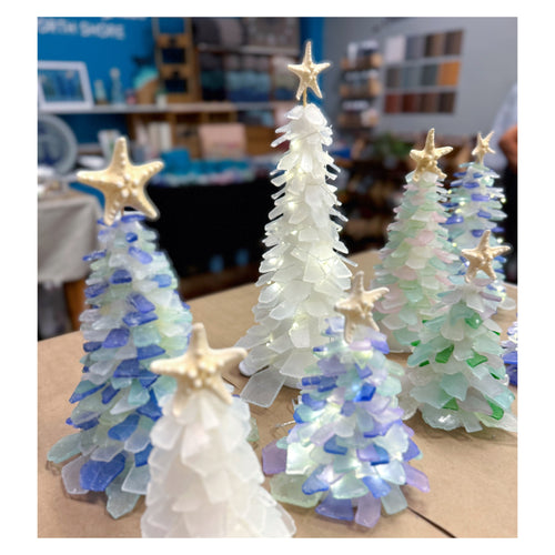 1/11/2026 - Sunday (11am) Winter Wonderland: DIY Trees & Sea Glass Creations Workshop! ($50-$78)