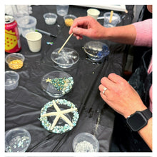 11/22/2025 - Saturday (4pm) A Festive Coastal Christmas: DIY Resin Seascape Windows & Ornaments **For Ages 13+ ($50-70)