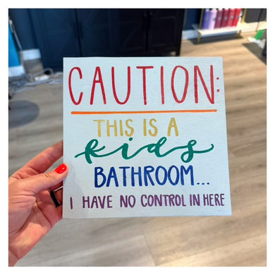 Caution this is a Kids Bathroom 8x8