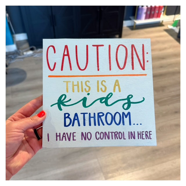 Caution this is a Kids Bathroom 8x8