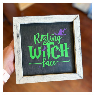 Resting Witch Face Framed 8