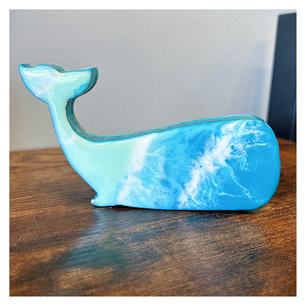 Mini Resin Standing Whale (5