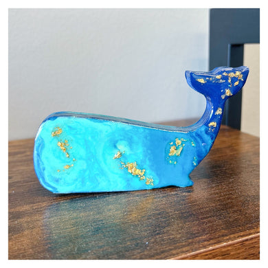 Mini Resin Standing Whale (5