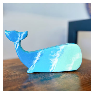 Small Resin Standing Whale (6