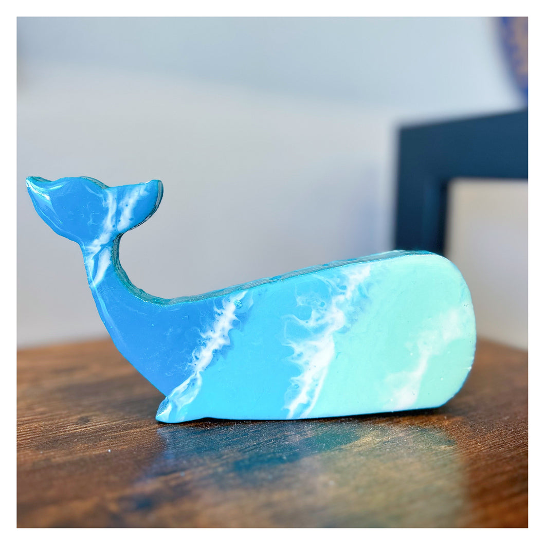 Small Resin Standing Whale (6