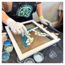 6/21/2025 - Saturday (11am) Seascape & Flower Resin Window Workshop! **For Ages 11+ ($60-$68)