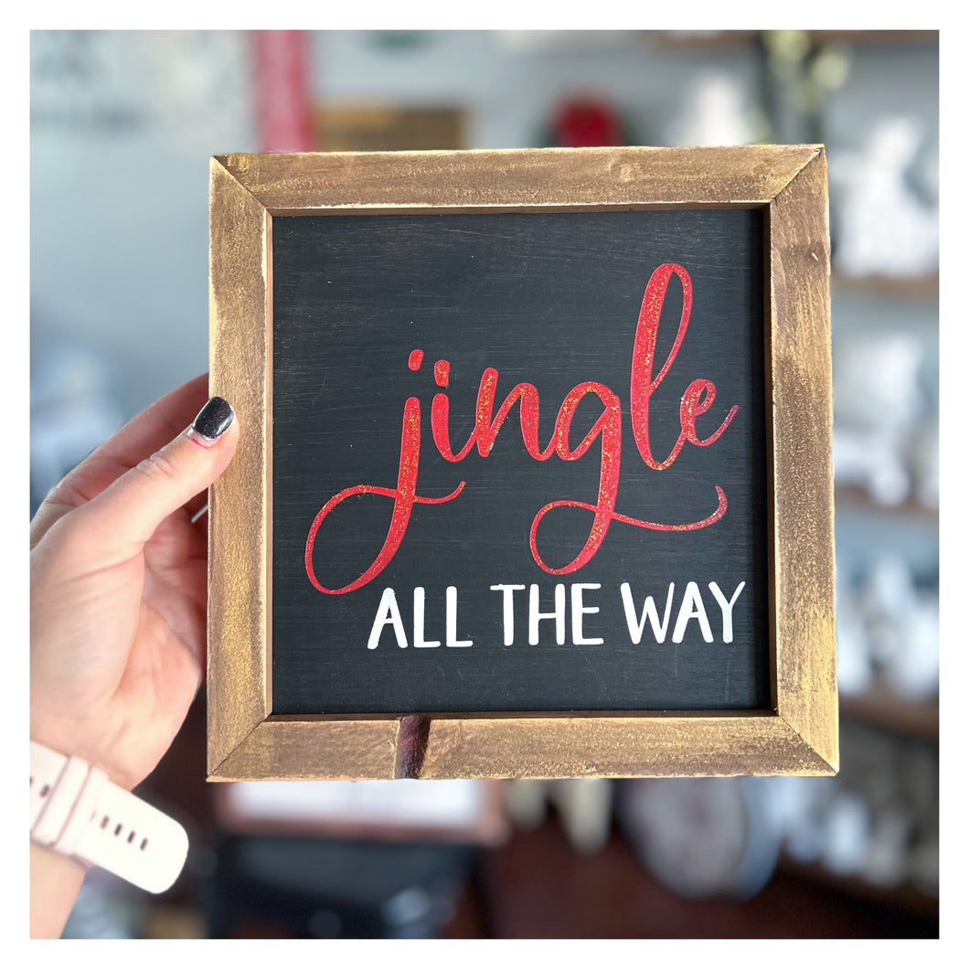 Jingle all the way Framed 8x8