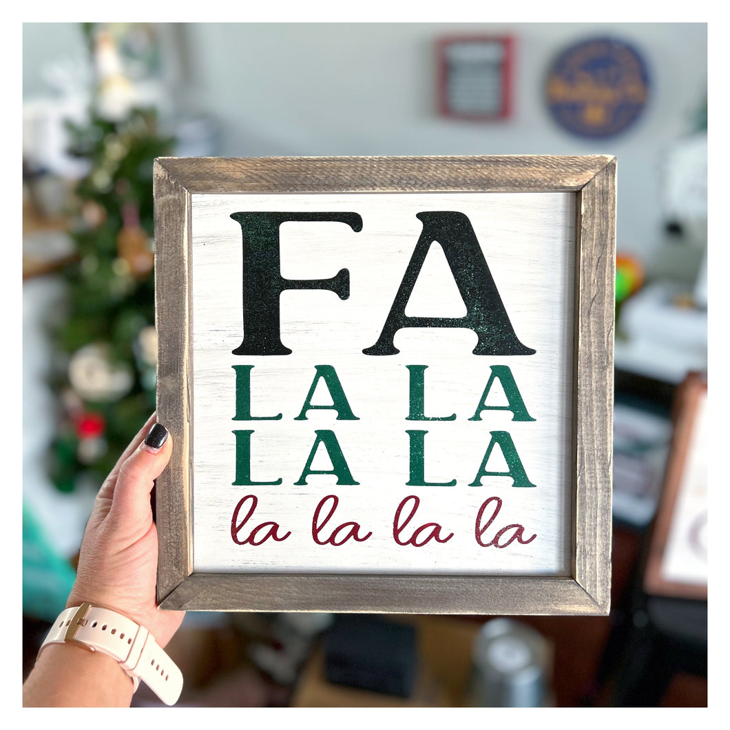 Fa la la la la Framed 10