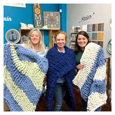 1/17/2026 - Saturday (4pm) Cozy Knit Blanket Workshop!