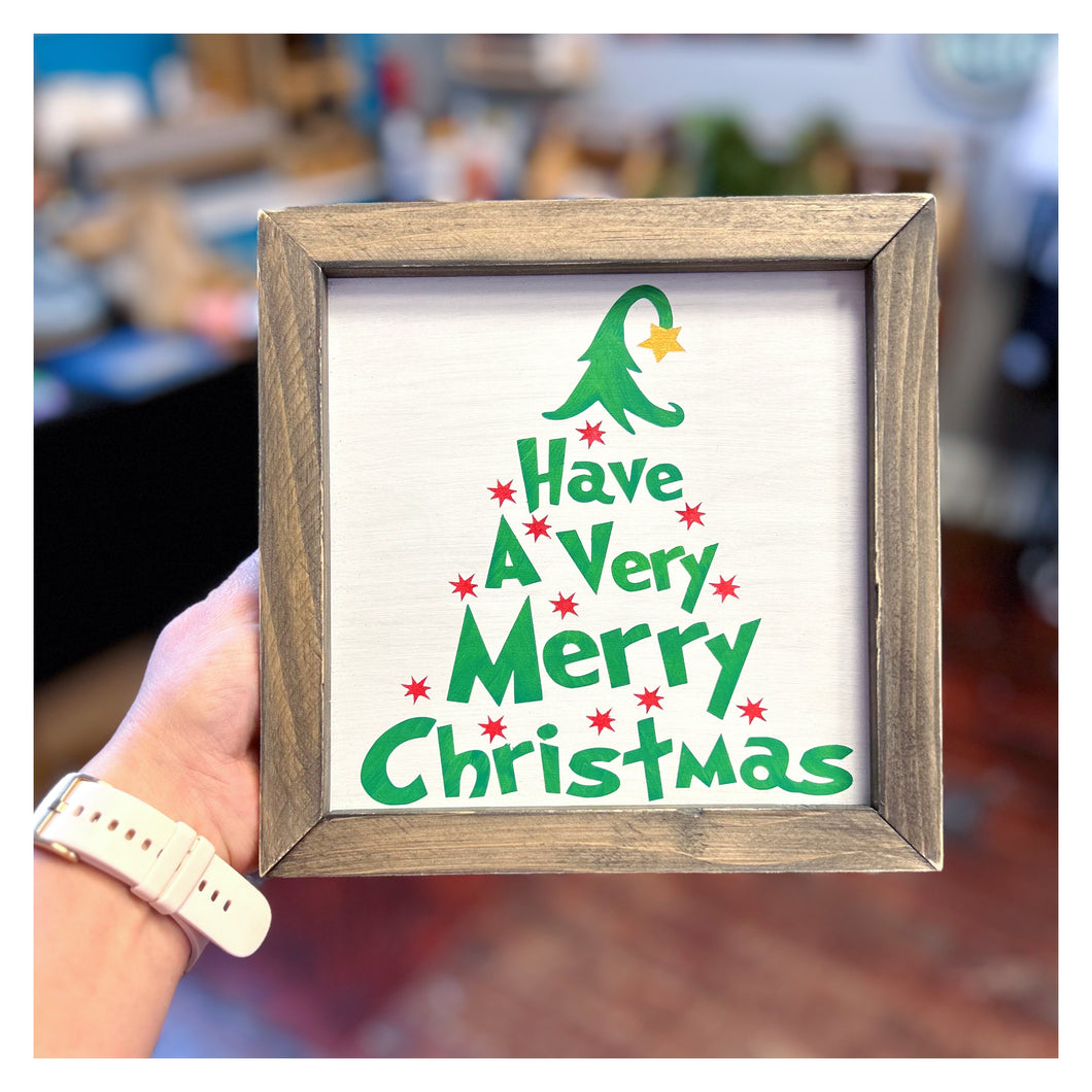 Have a Very Merry Christmas Framed 8x8