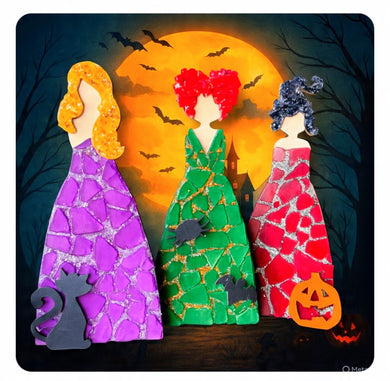 9/20/2025 - Saturday (4pm) *NEW* Sanderson Sisters Sea Glass Mosaics Workshop!