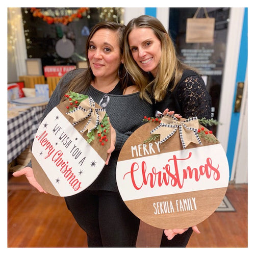 11/12/2025 - Wednesday (6:30pm) A Very Merry Entryway: Craft your own personalized décor for a festive welcome! ($48-$85)