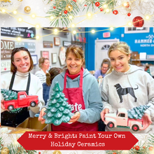 11/13/2025 - Thursday (6:30pm) Merry & Bright: Paint Your Own Holiday Ceramics ($48-$135)