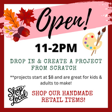 11/11/2026 - Wednesday (11am - 2pm) *VETERANS DAY* OPEN for drop in crafting & shopping!
