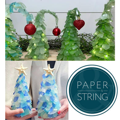 11/14/2024 - Thursday (6pm) POP UP - Sea Glass Tree Workshop at Paper & String (Hamilton) $48-$65