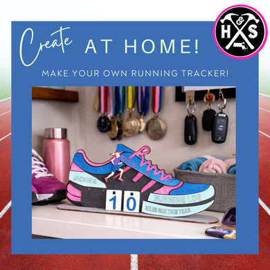 Miles/Races Run This Year – Personalized DIY Craft Kit