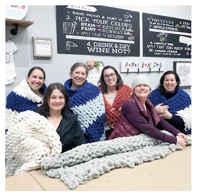 10/17/2023 - Tuesday (6:30pm) Cozy Knit Blanket Workshop!