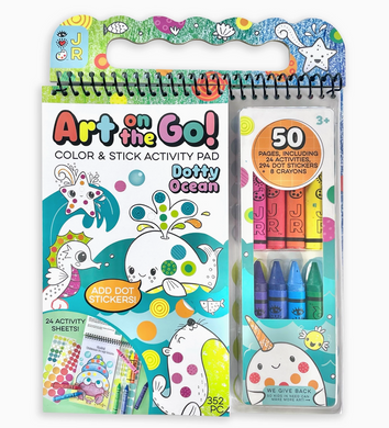 Art On the Go - Color & Stick Activity Pad - Going Dotty Ocean