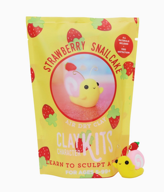 Strawberry Snailcake DIY Clay Kit