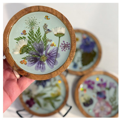 8/28/2026- Friday (7pm) Resin Coaster Night: Floral & Color Pour Options!