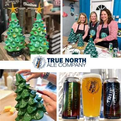 12/03/2024 - Tuesday (6pm) POP UP - Paint your own Nostalgic Christmas Ceramic TREES at True North Ale Company ($60-$135)