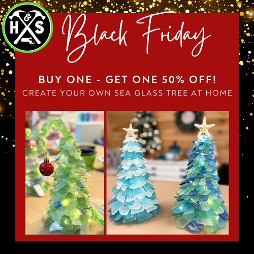 *BLACK FRIDAY* Sea Glass Trees Take Home Craft Kits ($102-$105)
